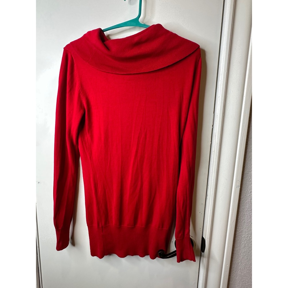 Philosophy Republic Clothing Red Cowl Neck Sweater Womens Small Long Sleeve Knit - Picture 6 of 7